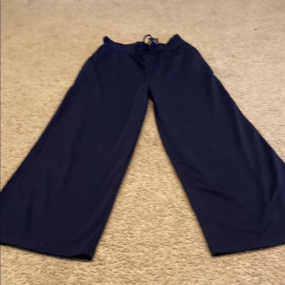 Express Pants - Express Blue Flare Pants with Dramatic Silhouette